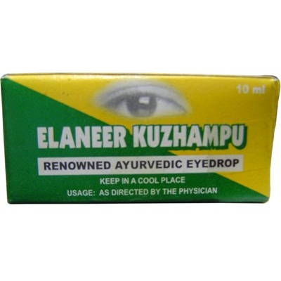 Ayurvedic Ingredients on Elaneer Kuzhampu Ayurvedic Eye Drops  10ml  From India   Worldwide