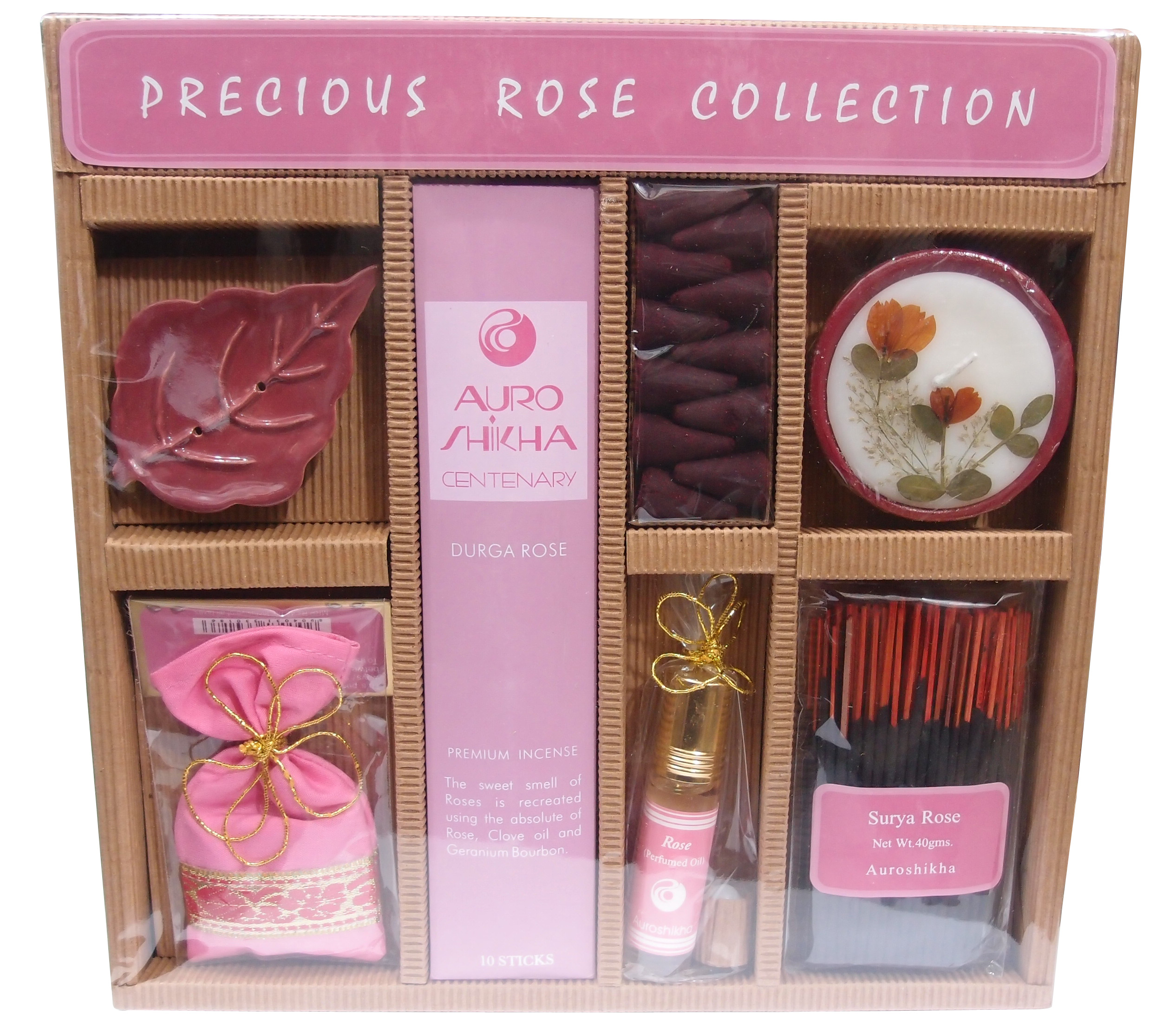 INDIA ABUNDANCE Auroshikha Precious Rose Incense Collection