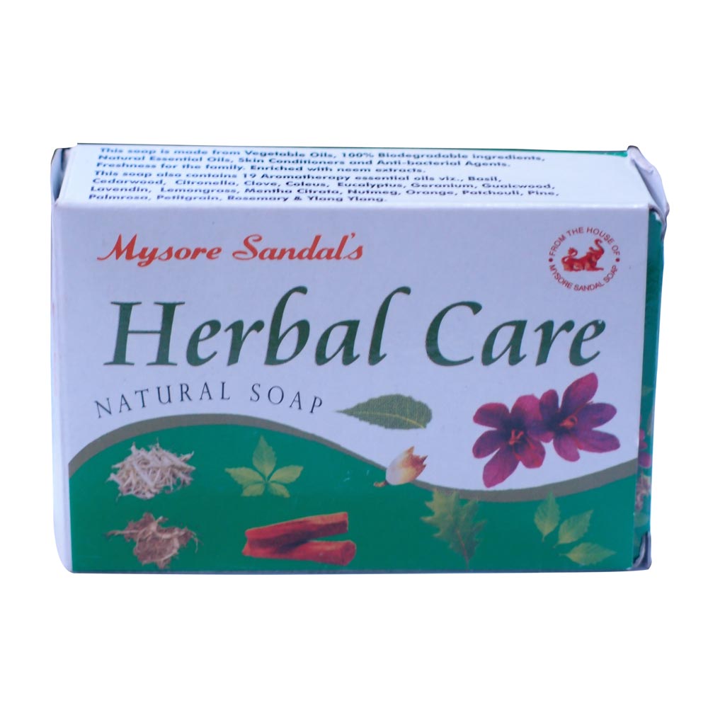 Mysore Sandal Herbal Care Ayurvedic Soap (100g) from India - Worldwide ...