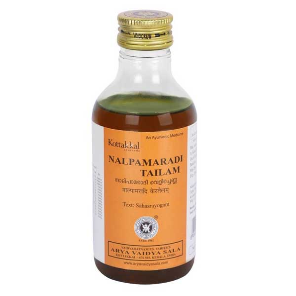 Nalpamaradi Thailam (200ml) Ayurvedic Oil for Skin Eczema